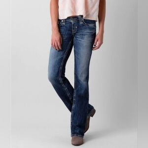 Big Star Sweet Straight Ultra Low Rise Womens Size 28 Long Western Country Biker